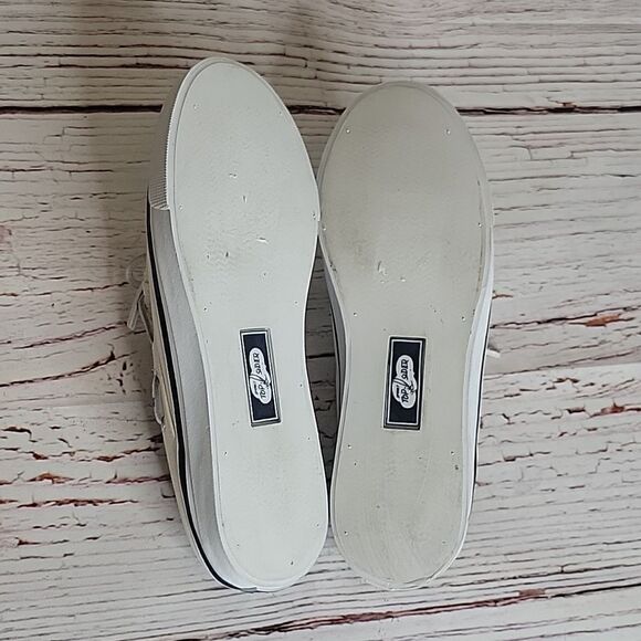 Sperry Cream Canvas Top Sider Slides Size 7 - Picture 6 of 9